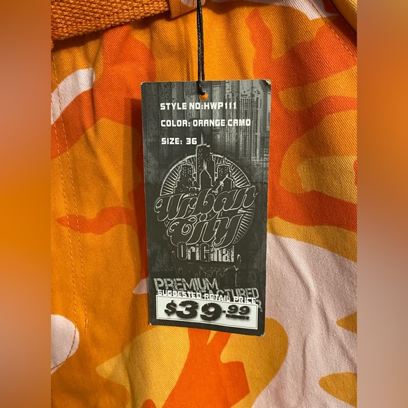 Urban City Cotton Polyester Blend Mens Cargo Shorts Size 36 Streetwear - Picture 13 of 13